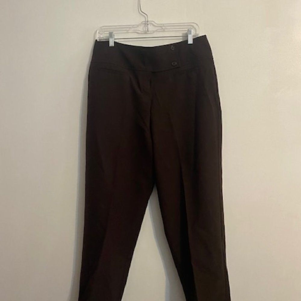 Leslie Fay Separates Brown crop pants, size 14T